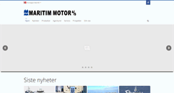 Desktop Screenshot of maritim-motor.no